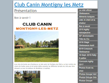 Tablet Screenshot of club-canin-montigny.com